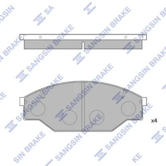 HI-Q Колодки гальмівні передні Toyota Hi-Lux HI-Q Hi-Q (SANGSIN) SP1121