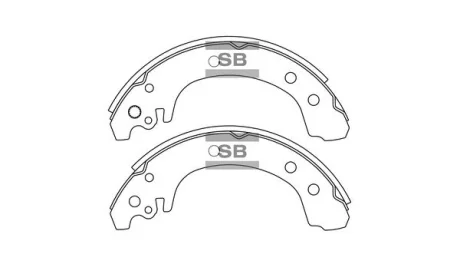 HI-Q Колодки гальмівні задні (барабанного типу) Toyota Corolla (03-) HI-Q Hi-Q (SANGSIN) SA215