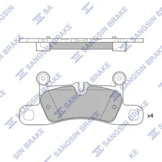HI-Q Колодки гальмівні задні (дискові) VW Touareg (11-), Porsche Cayenne (11-) HI-Q Hi-Q (SANGSIN) SP2319