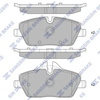 HI-Q Колодки гальмівні передні Mini Cooper (07-) HI-Q Hi-Q (SANGSIN) SP2245