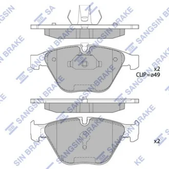HI-Q Колодки гальмівні передні BMW 3 (E90) (05-) HI-Q Hi-Q (SANGSIN) SP2210