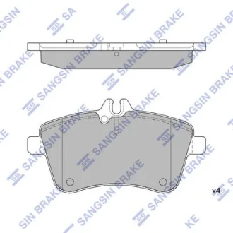 HI-Q Колодки гальмівні передні MB A (W169) (04-), B180 (W245) (05-) HI-Q Hi-Q (SANGSIN) SP1989