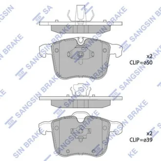 HI-Q Колодки гальмівні передні Opel Signum (03-), SAAB 9-3 (YS3F) (07-) HI-Q Hi-Q (SANGSIN) SP1926