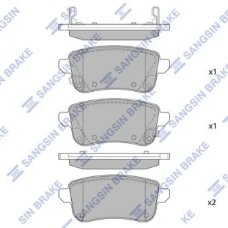 HI-Q Колодки гальмівні задні (дискові) Renault Talisman (16-) HI-Q Hi-Q (SANGSIN) SP1903