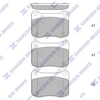 HI-Q Колодки гальмівні задні (дискові) Lexus IS F (08-) HI-Q Hi-Q (SANGSIN) SP1776