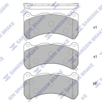 HI-Q Колодки гальмівні передні Lexus IS F (08-) HI-Q Hi-Q (SANGSIN) SP1775