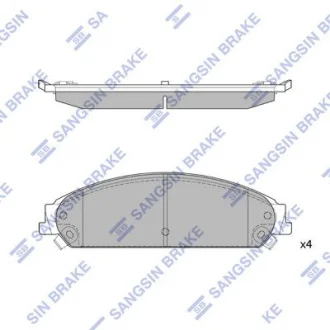 HI-Q Колодки гальмівні передні Chrysler 300 (11-), Dodge Charger (11-) HI-Q Hi-Q (SANGSIN) SP1509