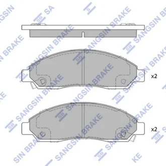 HI-Q Колодки гальмівні передні Chevrolet Colorado (-08), GMC Caynon (-08) HI-Q Hi-Q (SANGSIN) SP1408