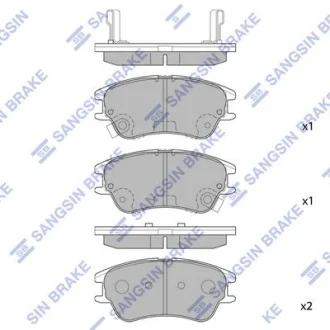 HI-Q Колодки гальмівні передні Hyundai Atos (-03) HI-Q Hi-Q (SANGSIN) SP1149