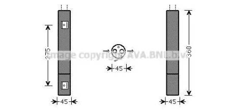 AVA Осушитель кондиционера MB A-Class W169, B-Class W245 (05-) AVA AVA COOLING MSD471