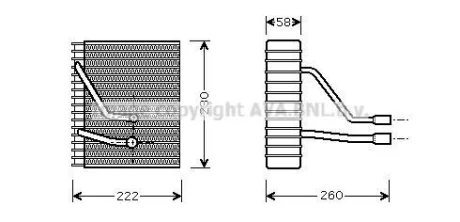 AVA Випарник кондиціонера Ford Fiesta, Fusion (01-) AVA AVA COOLING FDV330
