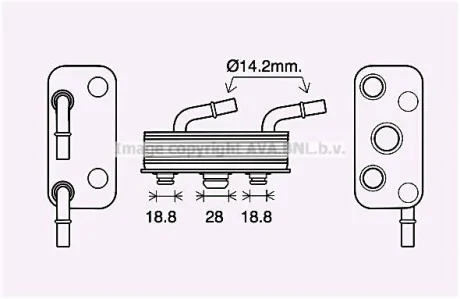 AVA Радіатор масляний КПП BMW 3 E46 (98-) AVA AVA COOLING BW3559