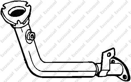 Труба приймальна Peugeot 206 98-12 BOSAL 740357