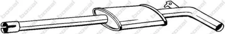 Глушник передній Renault Megane II 02-04 BOSAL 278911