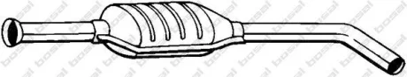 Глушник середня частина RENAULT Megane (99-03), RENAULT Megane Scenic (98-99), RENAULT Scenic RX4 (00-01) (200-341) BOSAL 200341