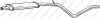 BOSAL 286113 Глушник середня частина RENAULT LOGAN (06-) (286-113) BOSAL 286113
