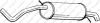 BOSAL 278233 Глушник задня частина SKODA FABIA 03- (278-233) BOSAL 278233
