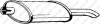 Глушник задня частина OPEL ASTRA F 91-96 (185-999) BOSAL 185999 (фото 1)