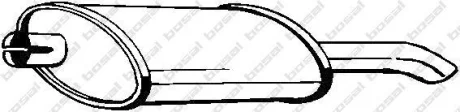 Глушник задня частина OPEL ASTRA F 91-96 (185-999) BOSAL 185999