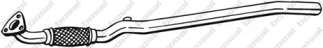 Труба вихлопна передня частина OPEL CORSA C 00- (800-223) BOSAL 800223