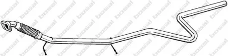 Глушник, алюм. сталь, передня частина FORD FIESTA 01-05 (965-129) BOSAL 965129