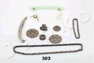 К-кт ланцюга ГРМ (10 деталей) Ford Focus II (03-)/Mazda 3, 5, 6 (02-)/Volvo C30, S40, V50 (04-) 1.8i, 2.0i JAPKO KJK303