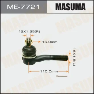 Наконечник кермовий зовніш Mitsubishi L200 III, Pajero (90-11) MASUMA ME7721