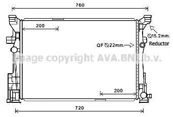 AVA DB Радіатор сист. охолодження A-CLASS (W176) 13-, INFINITI AVA AVA COOLING MS2652