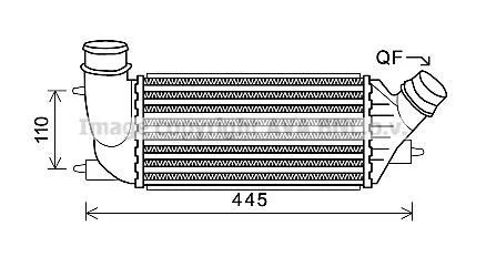 AVA CITROEN Інтеркулер C8, Jumpy, Fiat Scudo, Peugeot 2.0HDI 06- AVA AVA COOLING CNA4270