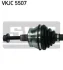 Привідний вал передн лів 590мм AUDI A4 B6, A4 B7 SEAT EXEO, EXEO ST 1.8-4.2 11.00-05.13 SKF VKJC 5507 (фото 2)