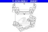 Скоба, супорт гальма задн лів/прав VOLVO C30, C70 II, S40 II, V40, V50 FORD C-MAX, FOCUS C-MAX, FOCUS II, TOURNEO CONNECT V408 NADWOZIE WIELKO, TRANSIT CONNECT 1.0-Electric 10.03- ATE 11.0230-0698.2 (фото 1)