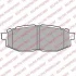 Комплект гальмівних колодок задн , SUBARU BRZ, FORESTER, IMPREZA, LEGACY V, OUTBACK, TRIBECA  TOYOTA GT 86 2.0-3.6 11.01- DELPHI LP2076 LP2076