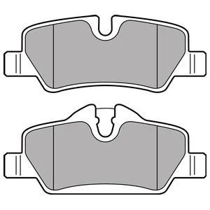 Комплект гальмівних колодок задн, MINI (F55), (F56), (F57) 1.2-2.0D 09.13- Delphi LP2762