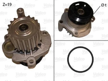 VW водяна помпа Audi,Golf,Passat,Octavia,Touran,T5 1.9TDI Valeo 506873 (фото 1)