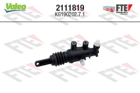 FORD Головний циліндр зчеплення RANGER (TKE) 2.2-3.2 TDCi 11- Valeo 2111819