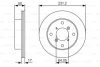 BOSCH SUZUKI диск гальмівний передній SWIFT SF413 231 17 15 0986479R96 BOSCH 0986479R96