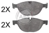 Гальмівні колодки пер. BMW 5 (E60) 3.0d 04-/Jaguar XK/XF 2.0-5.0 09-19 (ATE) A.B.S. A.B.S. 37807 (фото 1)