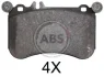 Гальмівні колодки пер. MB S-Class (W221/W222)/E-Class (W212) 11-17 (BREMBO) A.B.S. A.B.S. 37902 (фото 1)