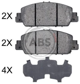Гальмівні колодки пер. Honda Accord 12- (AKEBONO) A.B.S. A.B.S. 35014