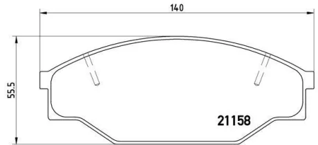 Гальмівні колодки дискові BREMBO P83013