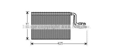 AVA Испаритель кондиционера BMW 1 E87 (03-), 3 E90 (04-), X1 (09-), X3 F25 (10-) (BW AVA COOLING BWV364 (фото 1)
