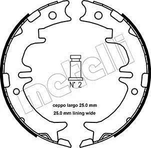 Колодки ручника Lexus GS/IS/LS/RX/SC 93-15/Toyota Highlander/Rav4 94-07/Mitsubishi Pajero III 08- (190x45) Metelli 53-0439
