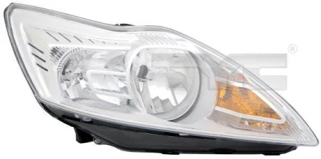 Фара лів (H1/H7, електричн, з мотором, колір відбивача: хром) FORD FOCUS II 02.08-09.12 TYC 20-11484-05-2
