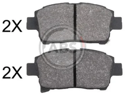 Гальмівні колодки пер. Toyota Yaris/Prius 99-05 (akebono) A.B.S. A.B.S. 37834