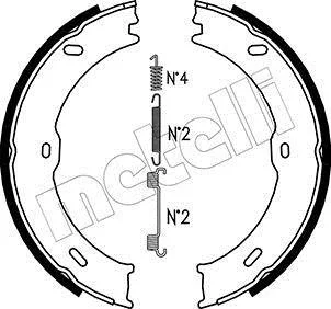 Колодки ручника MB Sprinter (W906/W907/W910)-/VW Crafter 30-50 06- (180x25) (з пружинками) Metelli 53-0246K