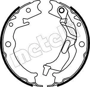 Колодки ручника Chevrolet Epica 03-/Lacetti 05-/Suzuki Forenza 03- (170x26) Metelli 53-0052