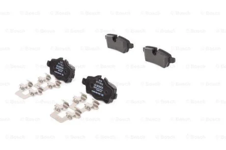 Комплект гальмівних колодок задн, MINI (R56), (R57), (R58), (R59), CLUBMAN (R55), CLUBVAN (R55) 1.4-2.0D 09.06-06.15 0 986 494 645 BOSCH 0986494645