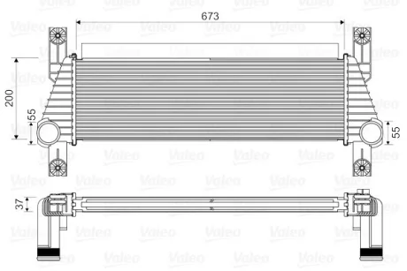 FORD Інтеркулер RANGER 2.2 TDCi 11- Valeo 818352