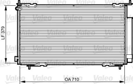 HONDA Радіатор кондиціонера (конденсатор) з осушувачем CR-V II 2.0 01- Valeo 814225
