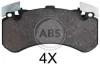 Гальмівні колодки пер. Audi A6/A7/A8 09-18 (BREMBO) (188,8x101x17) A.B.S. 37894 37894